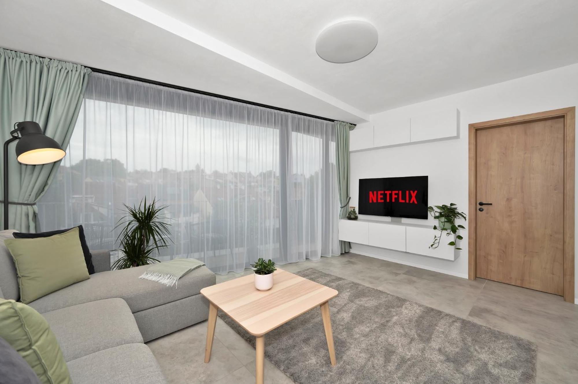 Fully Equipped Apartments With Terraces, Free Garage Parking, Netflix & Ac - By Apartmany Slapanice Cz Dış mekan fotoğraf